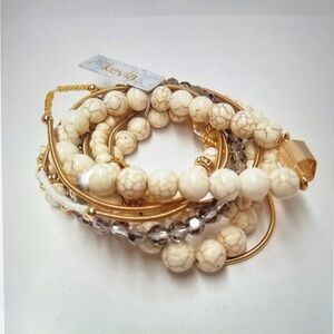 Fiona Stretch Bracelet Set by Kevia.
